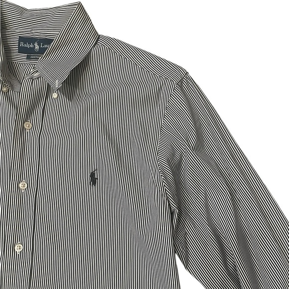 RALPH LAUREN | Striped Custom Fit Shirt | Size 15.5 Neck - Picture 5 of 10